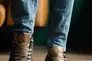 Мужские кроссовки кожаные весенне-осенние хаки Splinter Trend 0220 Фото 2