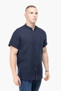 Рубашка классическая однотонная мужская Stendo 14212 Темно-синий