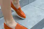 Лоферы женские замшевые оранжевые Фото 3