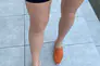 Лоферы женские замшевые оранжевые Фото 5