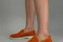 Лоферы женские замшевые оранжевые Фото 10