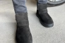 Ботинки мужские из нубука черного цвета зимние Фото 7