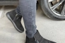 Ботинки мужские из нубука черного цвета зимние Фото 8