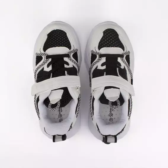 Кроссовки для мальчика Bessky B718-3B Бело-черный фото 7 — интернет-магазин Tapok