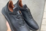 Мужские кроссовки кожаные весенне-осенние черные Obr 33 Фото 5