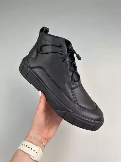 Ботинки мужские кожаные черные демисезонные фото 18 — интернет-магазин Tapok