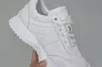 Кросівки жіночі шкіряні білого кольору Фото 26