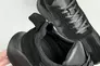 Кроссовки мужские кожаные черные на черной подошве Фото 7