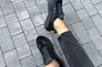 Кроссовки мужские кожаные черные на черной подошве Фото 14