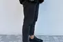 Кроссовки мужские кожаные черные на черной подошве Фото 15