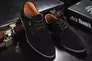 Мужские замшевые туфли весенне-осенние черные Yuves М5 (Trade Mark) Фото 3
