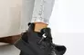 Женские кроссовки кожаные зимние черные Yuves 1245 Фото 2