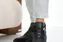 Женские кроссовки кожаные зимние черные Yuves 1245 Фото 3