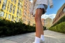 Кеды женские кожаные бежевые с вставками замши Фото 7