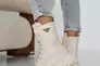 Жіночі черевики шкіряні зимові молочні Yuves 442 Фото 6