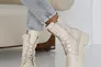 Жіночі черевики шкіряні зимові молочні Yuves 442 Фото 7