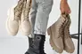 Женские ботинки кожаные зимние бежевые Yuves 442 Фото 3