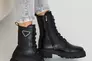 Жіночі черевики шкіряні зимові чорні Yuves 442 Фото 7