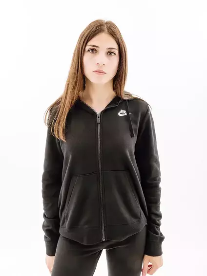 Толстовка Nike CLUB FLC FZ HOODIE STD DQ5471-010 фото 1 — интернет-магазин Tapok