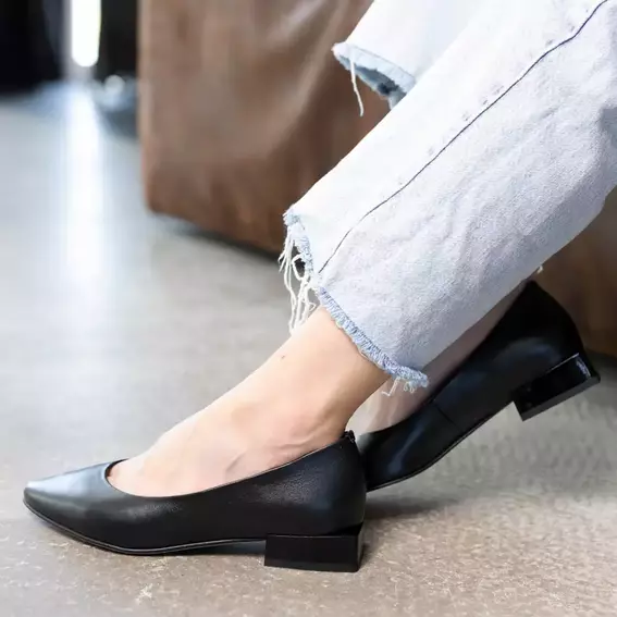 Туфли женские кожаные 586474 Черные фото 1 — интернет-магазин Tapok
