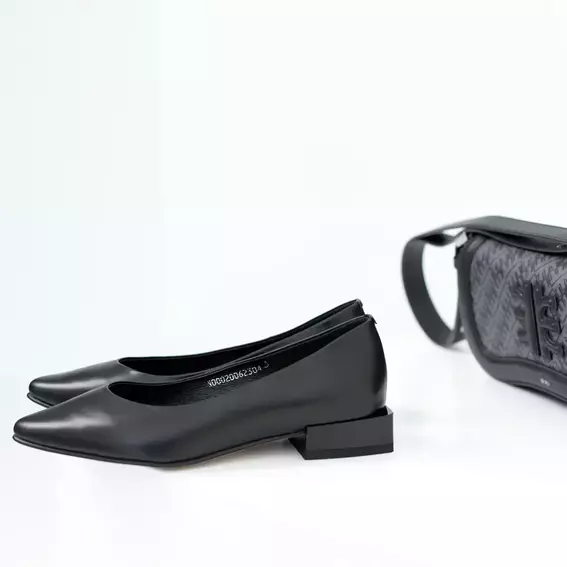 Туфли женские кожаные 586474 Черные фото 2 — интернет-магазин Tapok