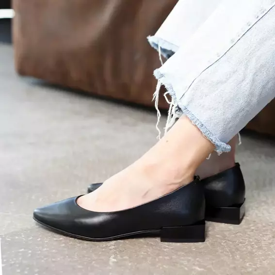 Туфли женские кожаные 586474 Черные фото 5 — интернет-магазин Tapok
