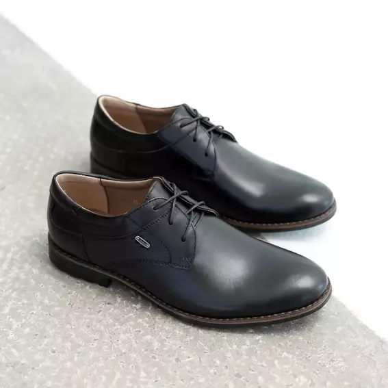 Туфли мужские кожаные классические 586467 Черные фото 1 — интернет-магазин Tapok