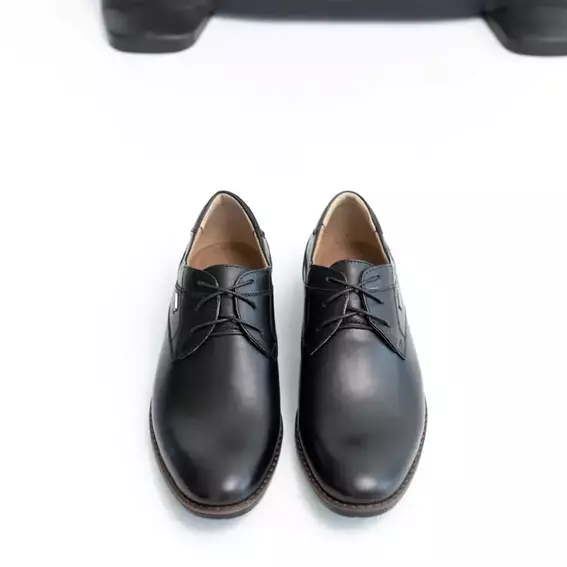 Туфлі чоловічі шкіряні класичні 586467 Чорні фото 2 — інтернет-магазин Tapok