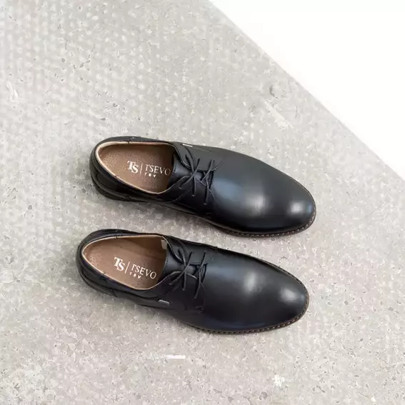 Туфли мужские кожаные классические 586467 Черные фото 5 — интернет-магазин Tapok