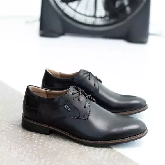 Туфлі чоловічі шкіряні класичні 586467 Чорні фото 6 — інтернет-магазин Tapok
