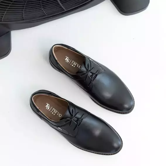 Туфли мужские кожаные классические 586467 Черные фото 7 — интернет-магазин Tapok