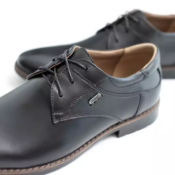 Туфли мужские кожаные классические 586467 Черные фото 11 — интернет-магазин Tapok