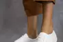 Жіночі кросівки шкіряні весняно-осінні білі Milord Olimp На толстой подошве Фото 2