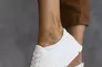 Жіночі кросівки шкіряні весняно-осінні білі Milord Olimp На толстой подошве Фото 3