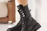 Женские ботинки кожаные зимние черные Yuves 449 Фото 4
