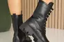 Женские ботинки кожаные зимние черные Yuves 449 Фото 10
