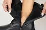 Женские ботинки кожаные зимние черные Yuves 449 Фото 12