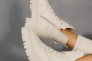Женские ботинки кожаные зимние молочные Yuves 445 Фото 8