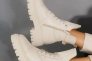 Женские ботинки кожаные зимние молочные Yuves 445 Фото 10