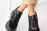 Жіночі кросівки шкіряні весняно-осінні чорні Yuves 509 Фото 4
