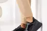 Женские кроссовки кожаные весенне-осенние черные Yuves 509 Фото 9