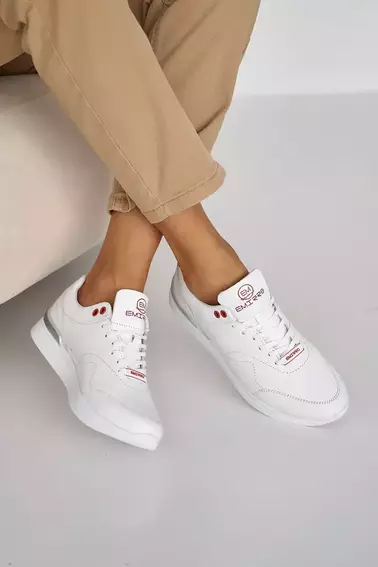 Жіночі кросівки шкіряні весняно-осінні білі Emirro 2121 фото 4 — інтернет-магазин Tapok