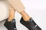 Женские кроссовки кожаные весенне-осенние черные Emirro 2121 Фото 9
