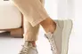 Женские кроссовки кожаные весенне-осенние бежевые VlaMar 255 Фото 12