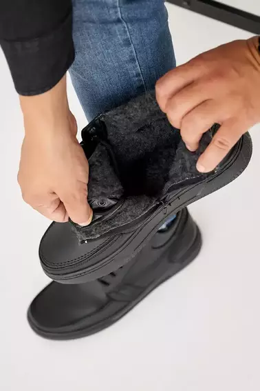 Мужские ботинки кожаные зимние черные Emirro БК Б30 фото 5 — интернет-магазин Tapok