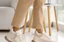 Женские кроссовки кожаные зимние молочные Yuves 245 Фото 7