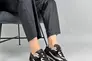 Кросівки жіночі шкіряні чорні із вставками замші. Фото 1