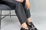 Кроссовки женские кожаные черные с вставками замши Фото 2