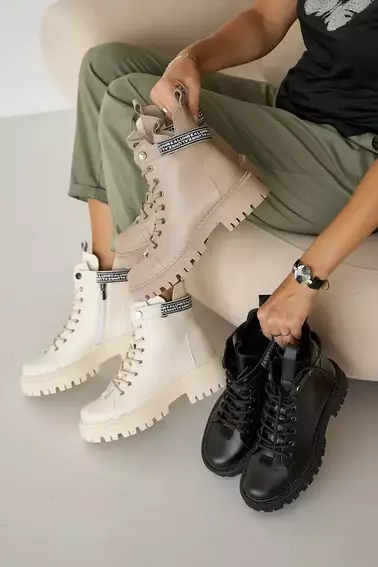 Жіночі черевики шкіряні зимові чорні Vikont 45 фото 11 — інтернет-магазин Tapok