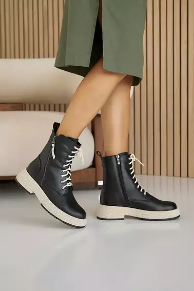 Женские ботинки кожаные зимние черные VlaMar 206 фото 9 — интернет-магазин Tapok